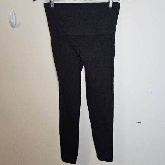 SPANX LOOK AT ME NOW SEAMLESS LEGGINGS #FL3515 LARGE BLACK - Picture 2 of 4